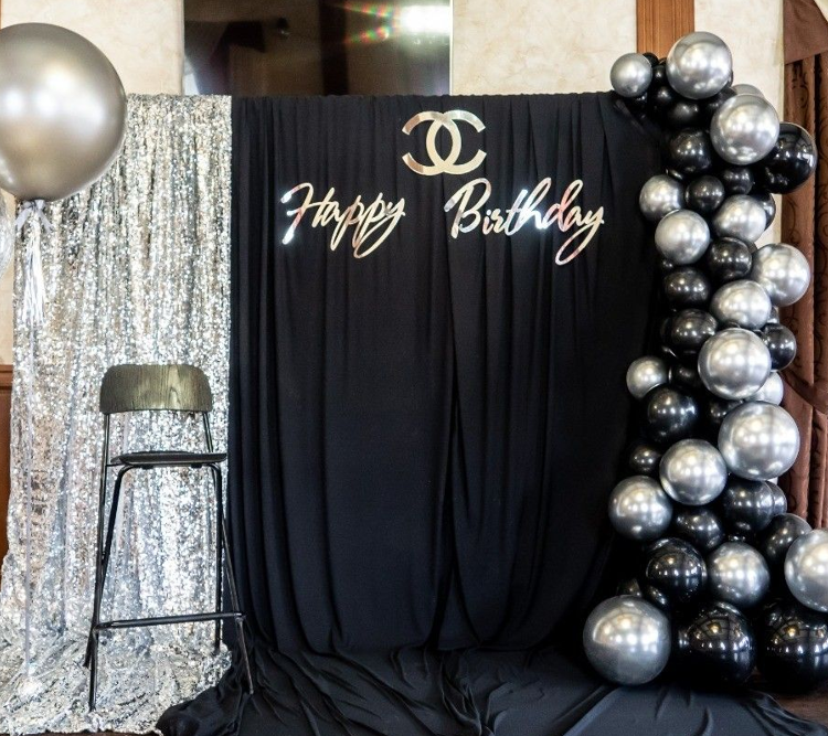 Чёрный с серебром 1